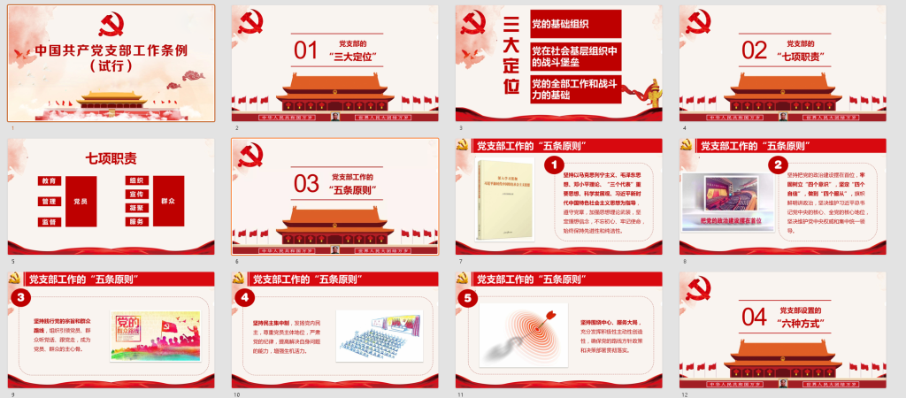 图片[2]-党务培训党课PPT：中国共产党支部工作条例-深度文库