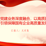 党课PPT：坚持党建业务深度融合，以高质量党建引领保障国有企业高质量发展-文库集