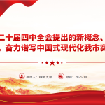 深刻领会二十届四中全会提出的新概念、新观点、新论断，奋力谱写中国式现代化我市实践新篇-文库集