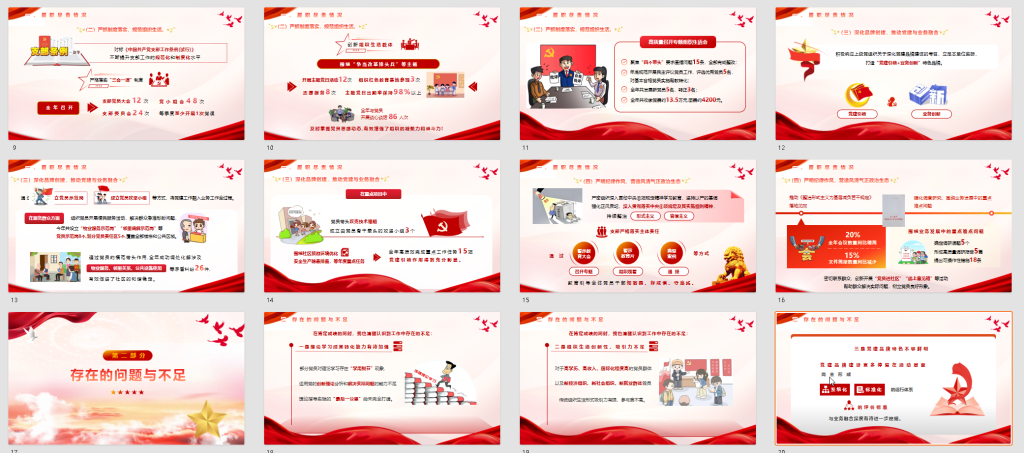 图片[2]-党支部书记2025年度述职述廉报告PPT-文库集